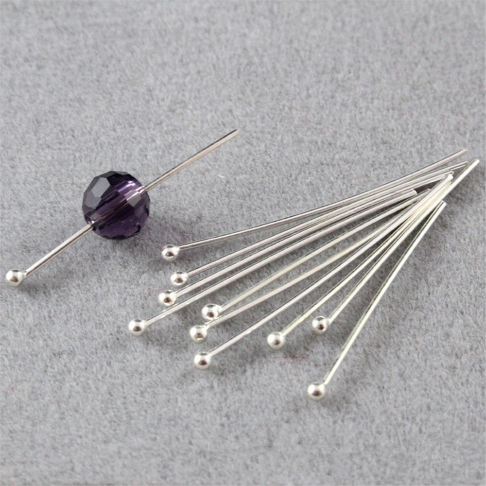 Jewelry Making Using Beads - 100개입 원형 볼 헤드 핀, DIY