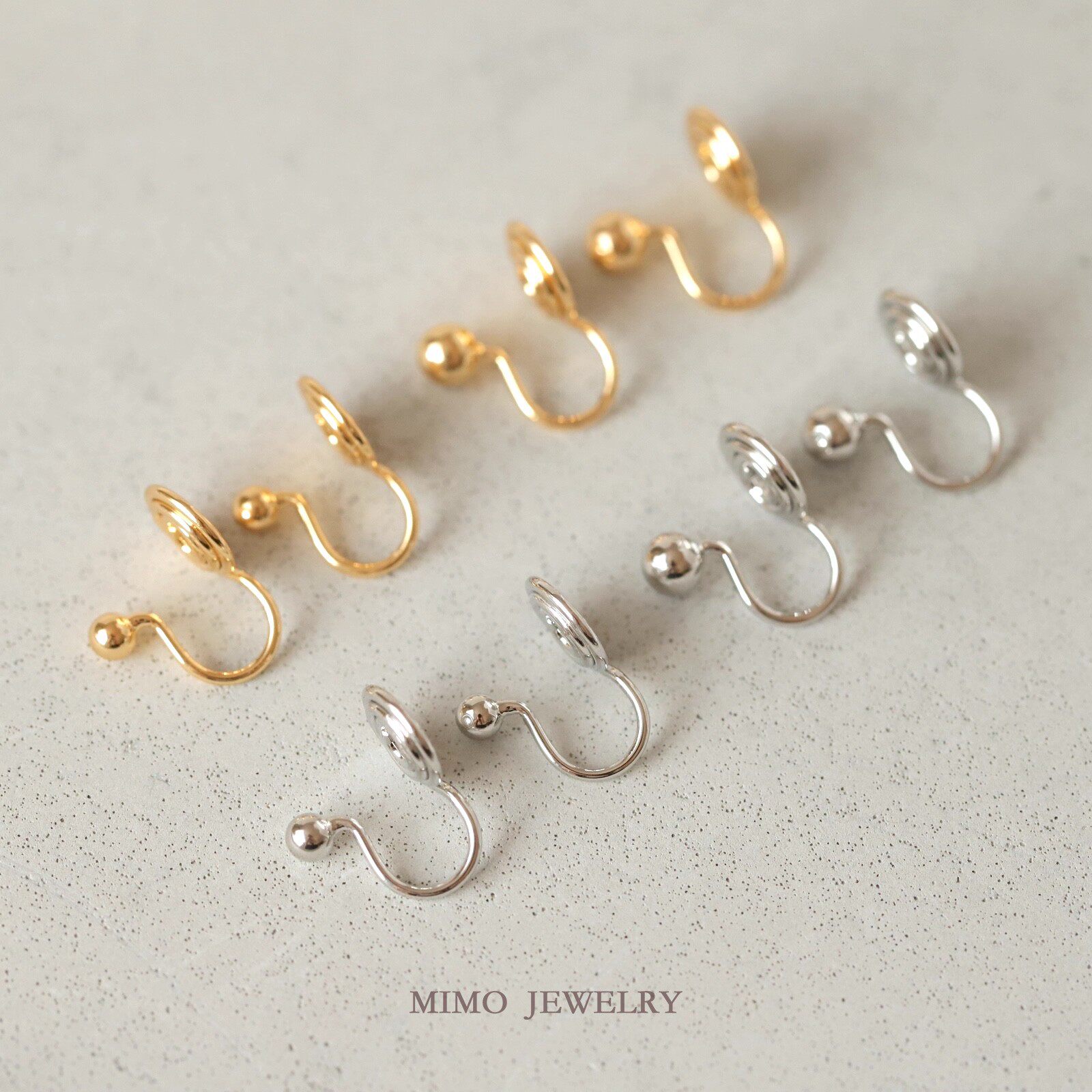 Jewelry Making Using Beads - 구리 도금 골드 기본 모델, 귀