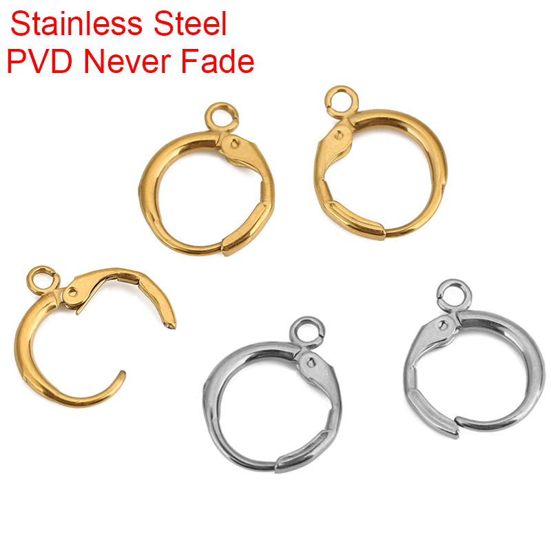 Jewelry Making Kit For Adults - 10pcs PVD는 결코 루프가있는 스테인레스 스틸