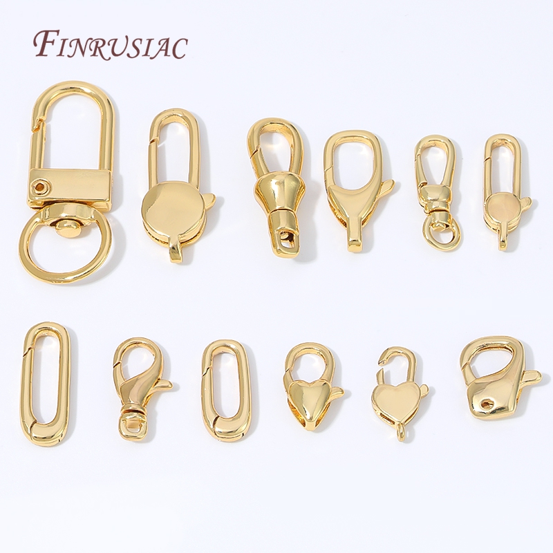 Jewelry Making Kit For Adults - 18K 금도금 미니 하트 스프링 클래스프,
