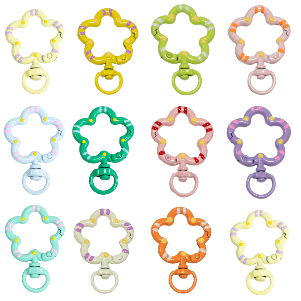 Jewelry Making A Ring - 5pcs 꽃 금속 랍스터 클로 걸쇠