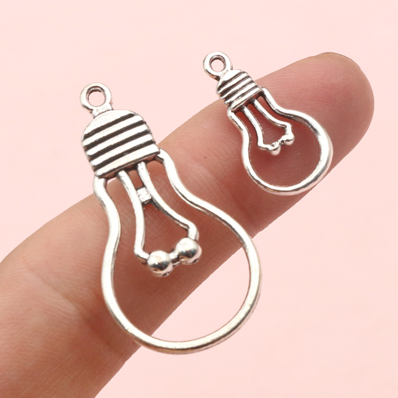 Jewelry Making Light - 20pcs 전구 매력 펜던트 2 크기