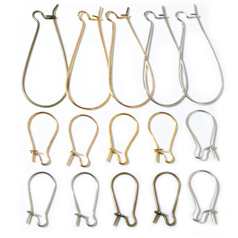 Jewelry Making Gold Wire - 100 개/몫 9x18mm/11x24mm/16x38mm 실버 컬러/로듐/골드 컬러