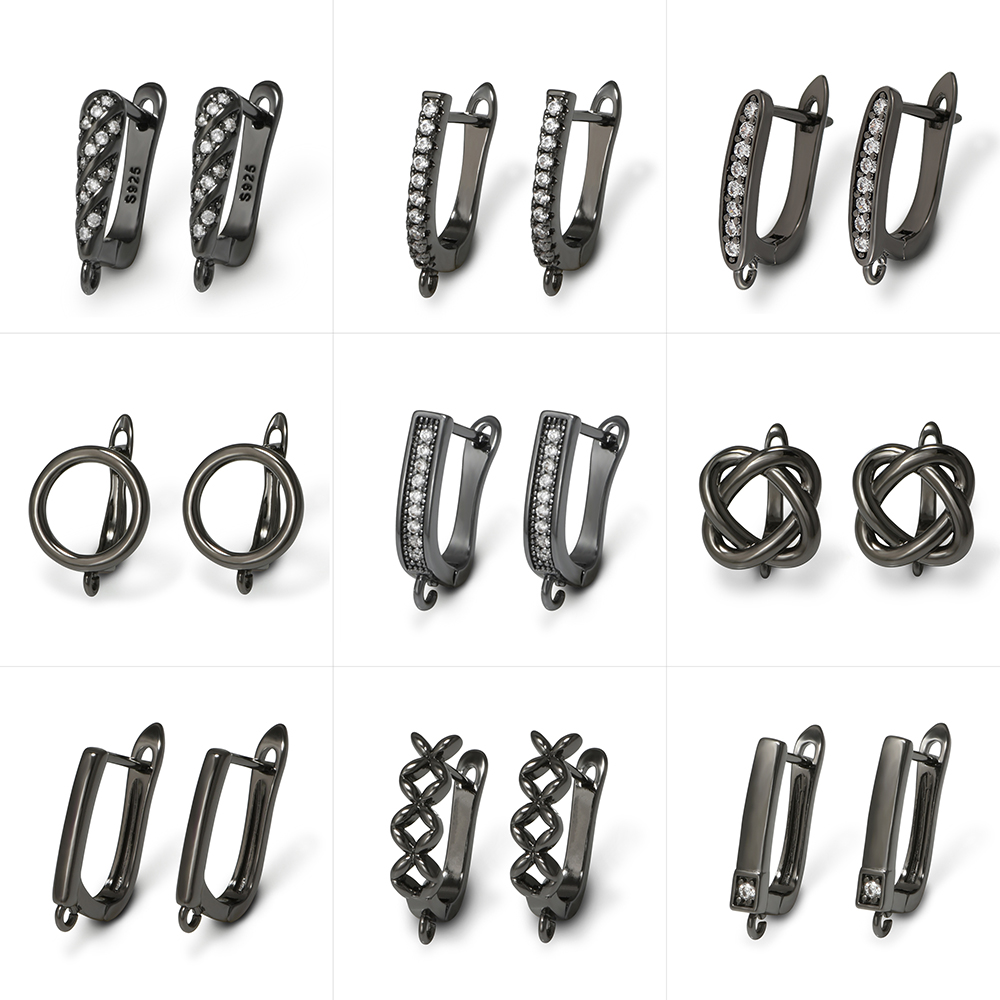 Jewelry Making Kit For Adults - YANASI 1 쌍 건 블랙 황동