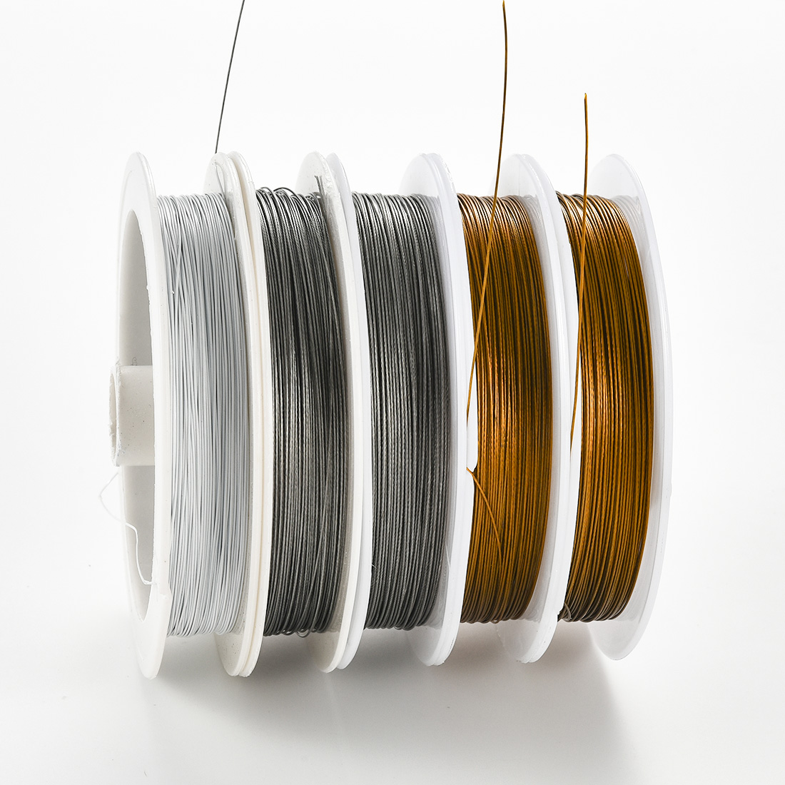 Jewelry Making Yarn - 30M/롤 스테인레스 스틸 구슬 와이어 0.38/0.45MM