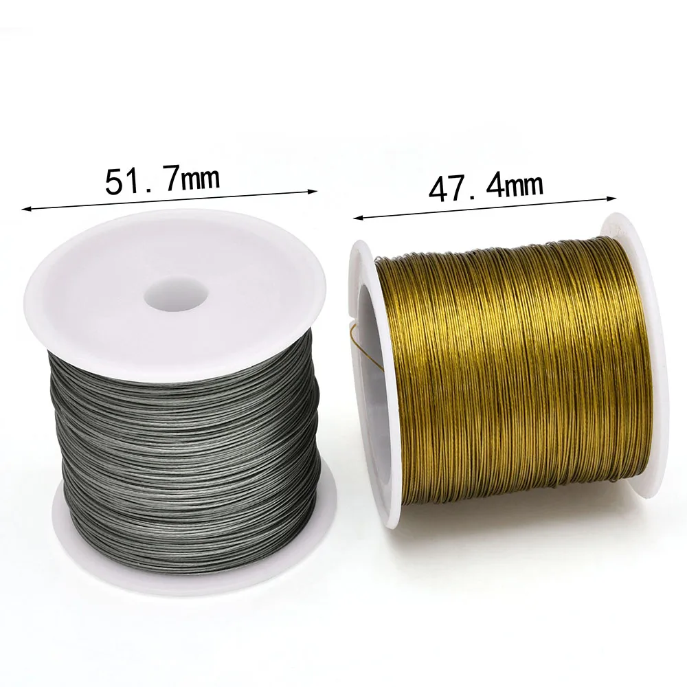 Jewelry Making Yarn - 328피트/100미터 7가닥 스테인리스 스틸 비즈 스트링
