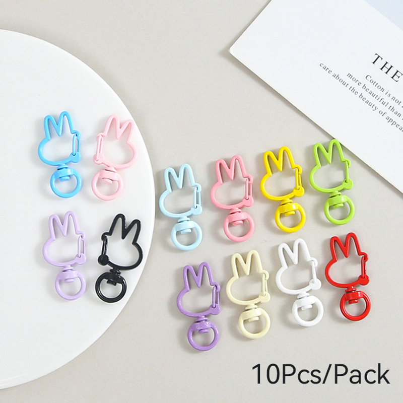 Jewelry Making A Ring - 독특한 10개/팩 키링 제작용 토끼 버클