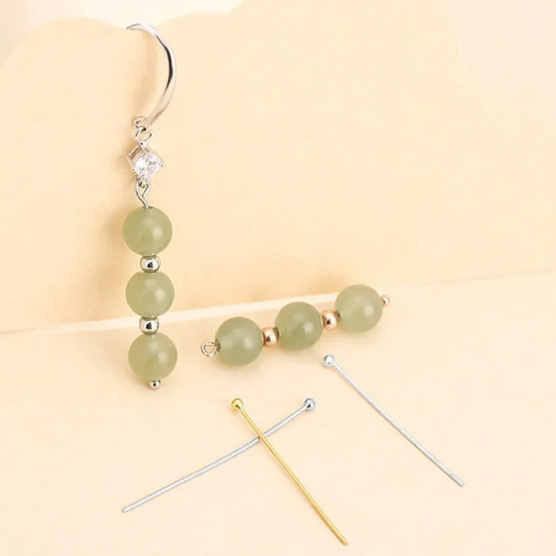 Jewelry Making Gold Wire - 100개 스테인리스 스틸 볼 핀 실버