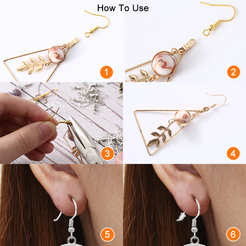100PCS 20x17mm 귀걸이 걸쇠 비즈와 후크 결 - Jewelry Making Using Beads 리뷰 및 가격