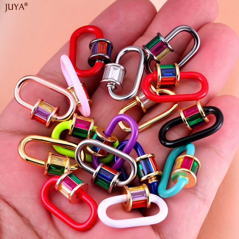 JUYA 레인보우 크리스탈 에나멜 스크류 카라비너 ​​ - Jewelry Making Kit For Adults 리뷰 및 가격