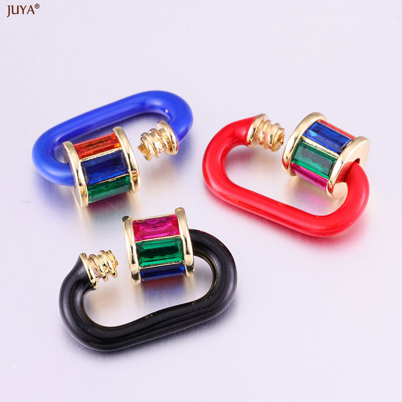 JUYA 레인보우 크리스탈 에나멜 스크류 카라비너 ​​ - Jewelry Making Kit For Adults 리뷰 및 가격
