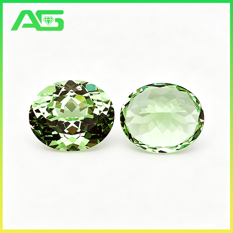 연녹색 이트륨 알루미늄 가넷 루스 젬스톤 오벌 컷 랩  - Jewelry Making Light 리뷰 및 가격