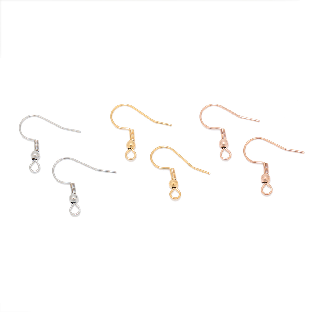 50Pcs 스테인레스 스틸 귀 와이어 로즈 골드 컬러  - Jewelry Making Gold Wire 리뷰 및 가격
