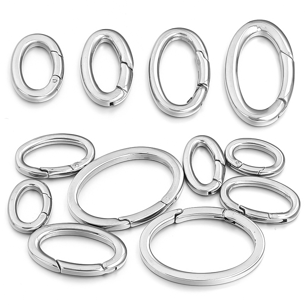 스테인리스 스틸 스프링 클래스프 점프 링 타원형 오픈  - Jewelry Making A Ring 리뷰 및 가격