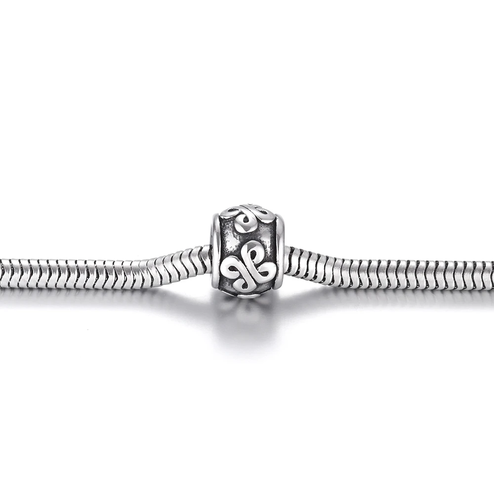 스테인레스 스틸 구슬 매듭 무늬 5mm 구멍 금속 유럽 - Jewelry Making Knots 리뷰 및 가격