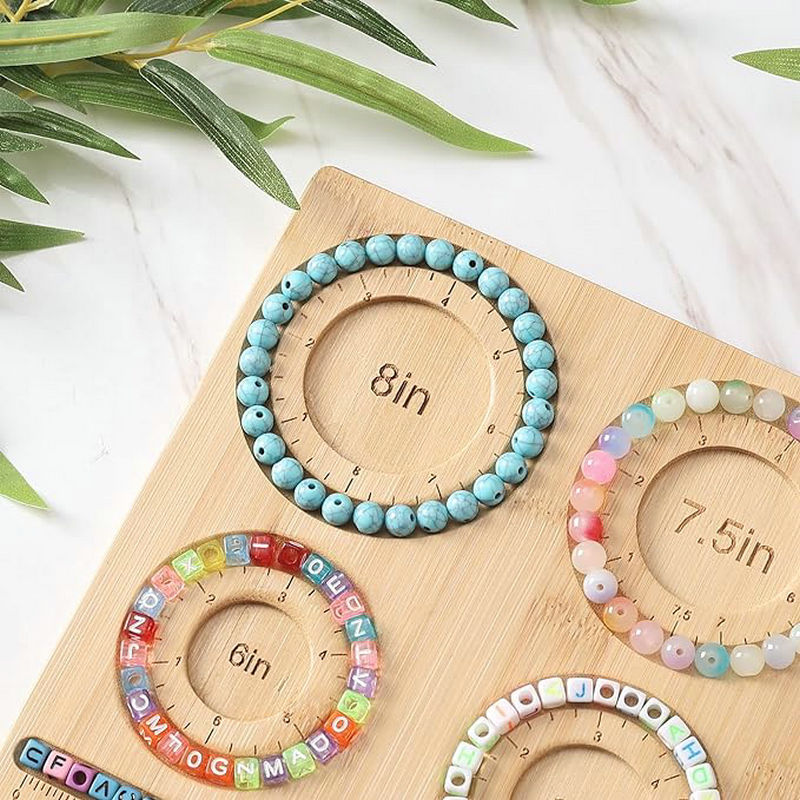 대나무 구슬 장식 보드 제국 측정 표시 팔찌 사이저 쥬 - Jewelry Making Using Beads 리뷰 및 가격