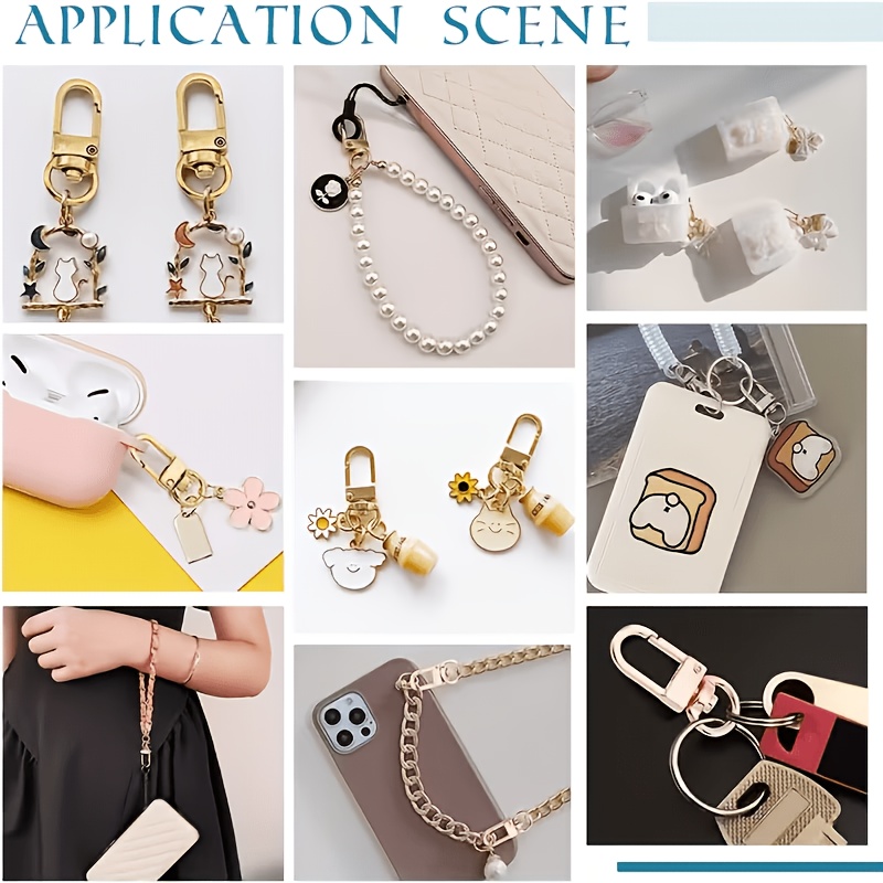 9set 회전식 스프링 키 후크 U 모양의 금속 반지  - Jewelry Making A Ring 리뷰 및 가격