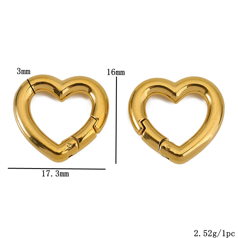 2pcs 스테인레스 스틸 걸쇠 하트 라운드 링 랍스터  - Jewelry Making A Ring 리뷰 및 가격