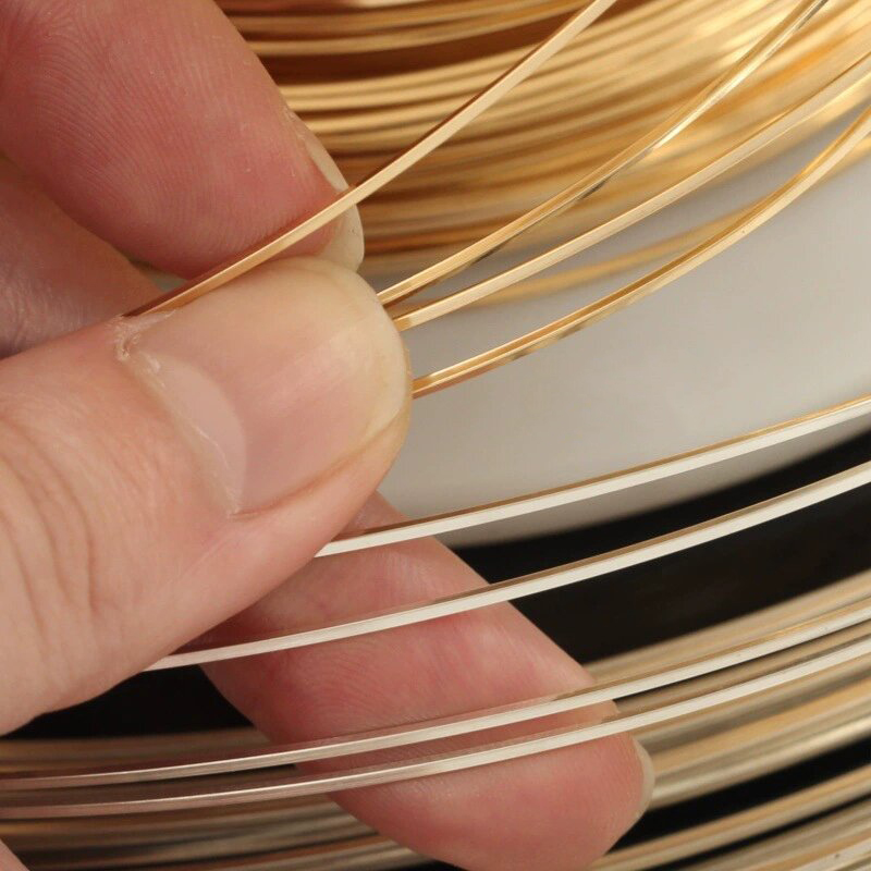 14K 골드 채워진 사각형 와이어 1 미터 하프 하드/ - Jewelry Making Gold Wire 리뷰 및 가격