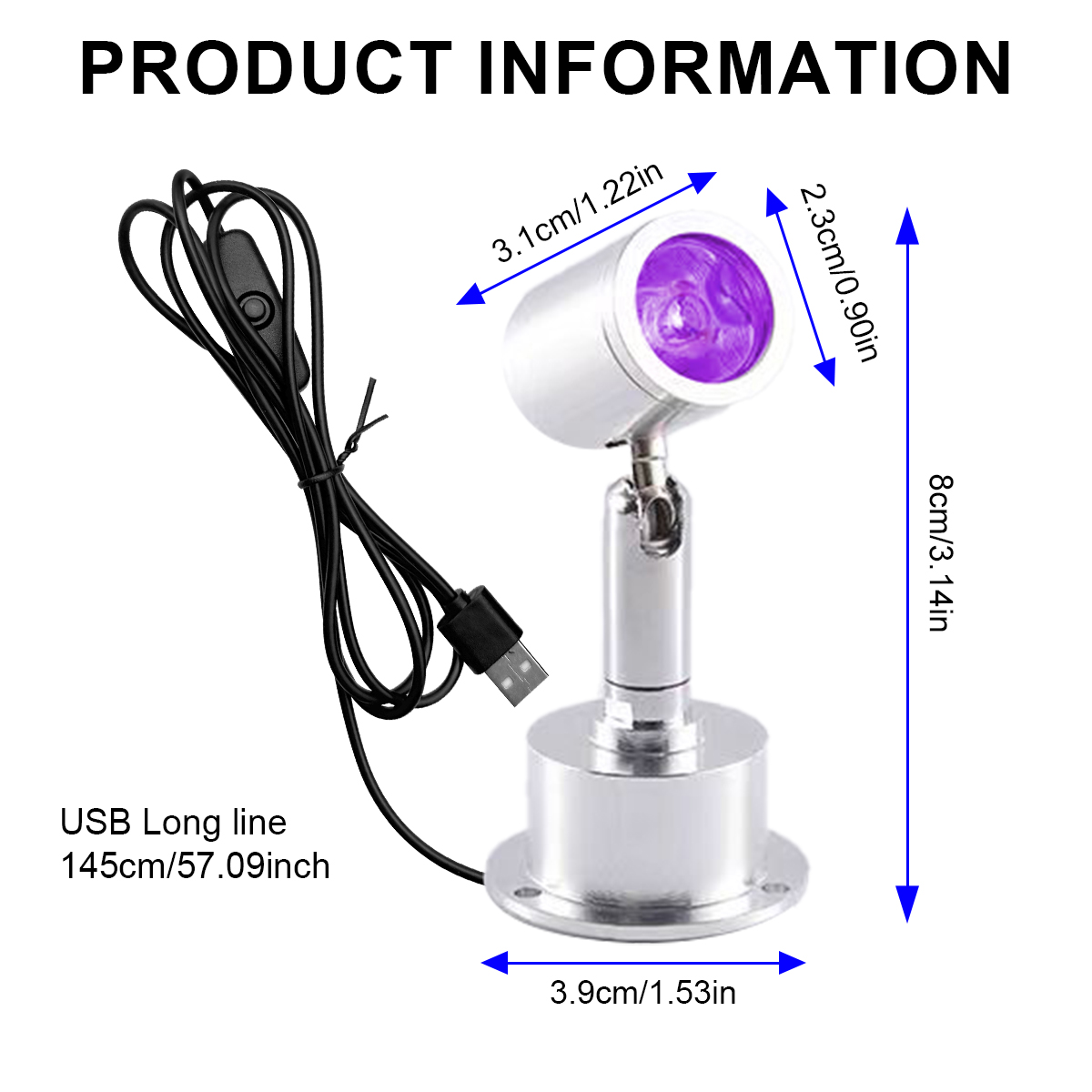 LED 블랙라이트 스포트라이트, 형광 모델 디스플레이  - Jewelry Making Light 리뷰 및 가격