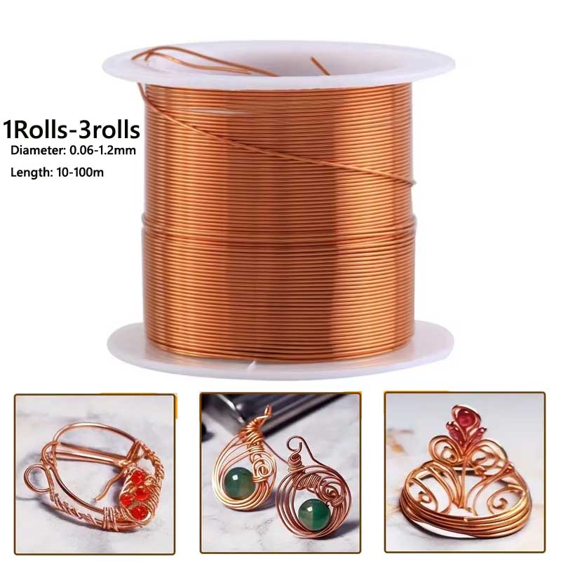 1-3Roll 전기 문화 원예 용 부드러운 구리 와이어 - Jewelry Making Yarn 리뷰 및 가격