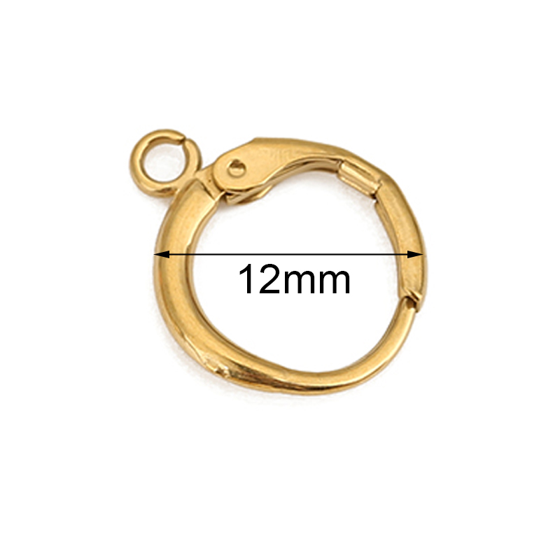 10pcs PVD는 결코 루프가있는 스테인레스 스틸 귀 - Jewelry Making Kit For Adults 리뷰 및 가격