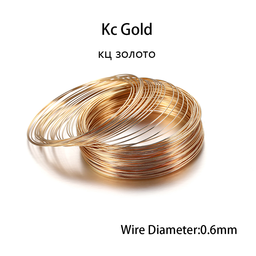 100 루프/로트 0.6mm 실버 골드 브론즈 메모리  - Jewelry Making Yarn 리뷰 및 가격