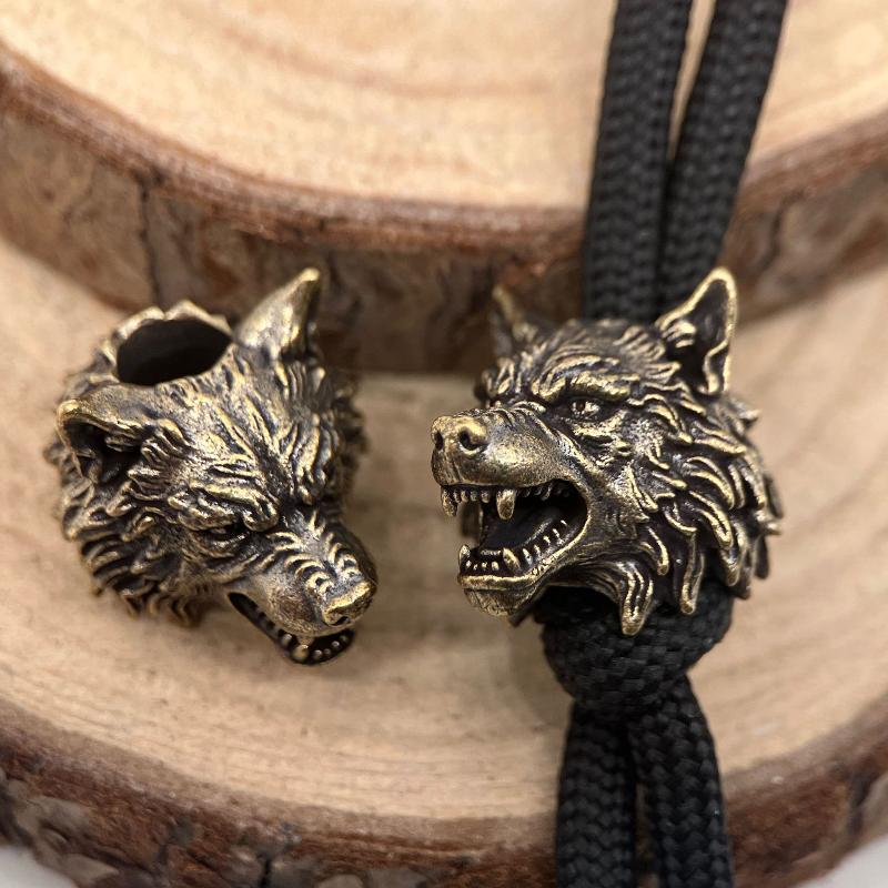 빈티지 황동 늑대 머리 모양 나이트 스페이서 비즈, 니 - Jewelry Making Using Beads 리뷰 및 가격
