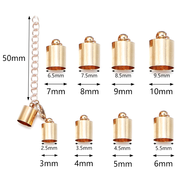 10 세트 가죽 코드 엔드 캡 랍스터 걸쇠 확장 체인  - Jewelry Making Pins 리뷰 및 가격