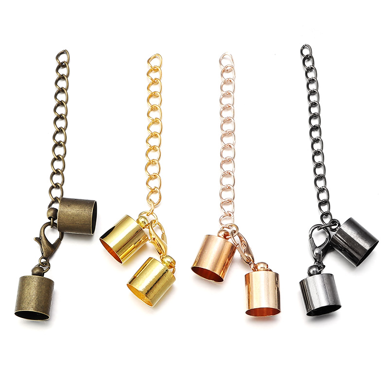 10 세트 가죽 코드 엔드 캡 랍스터 걸쇠 확장 체인  - Jewelry Making Pins 리뷰 및 가격