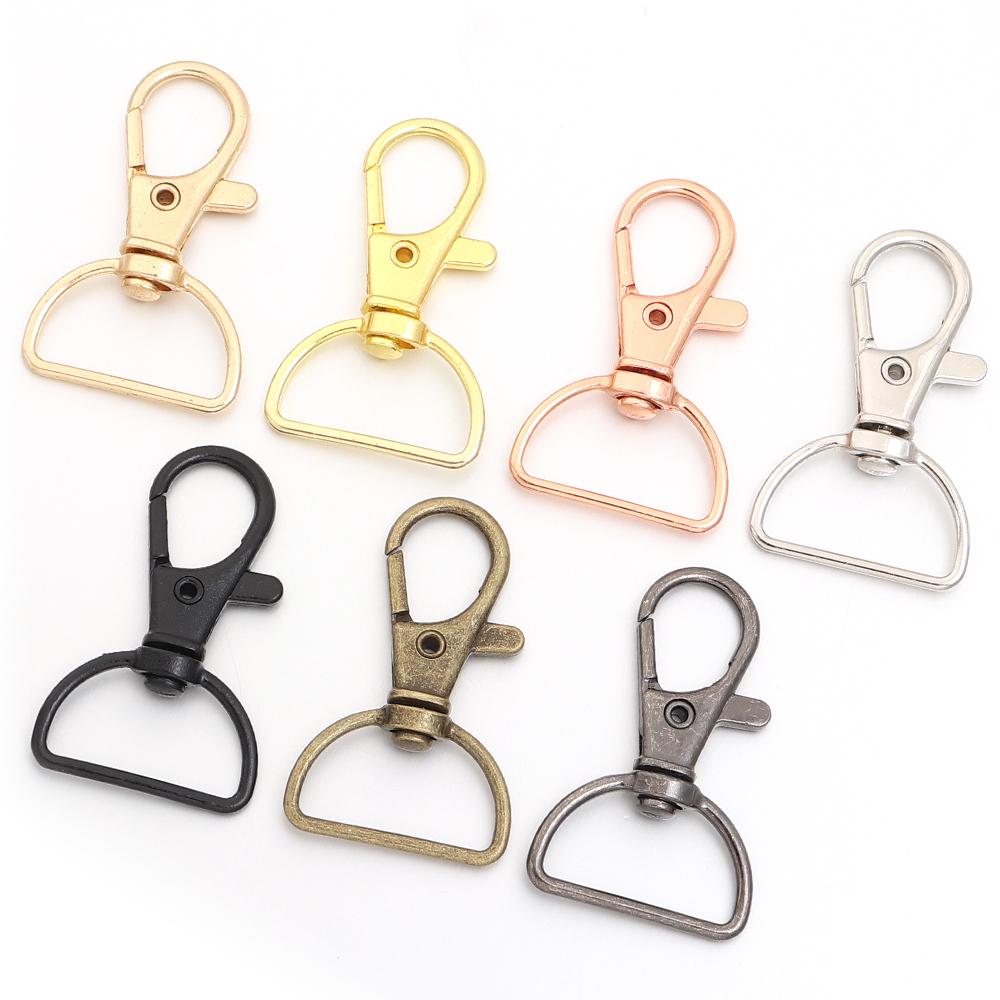 10개/세트 금속 회전식 클래스프 D링 랜야드 스냅 훅 - Jewelry Making A Ring 리뷰 및 가격