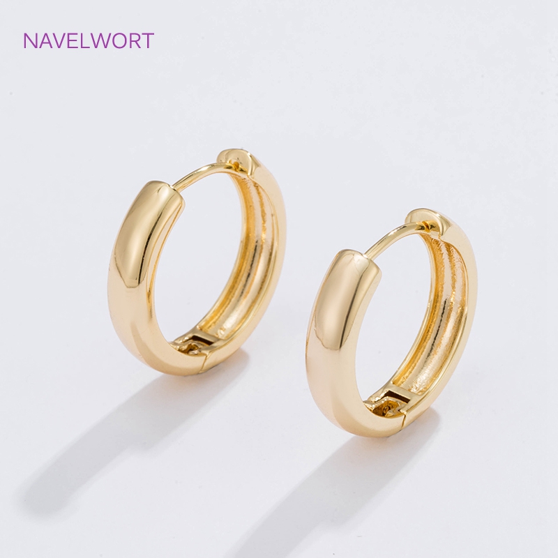 6가지 사이즈의 금도금 원형 후프 귀걸이 여성용 선물, - Jewelry Making Knots 리뷰 및 가격