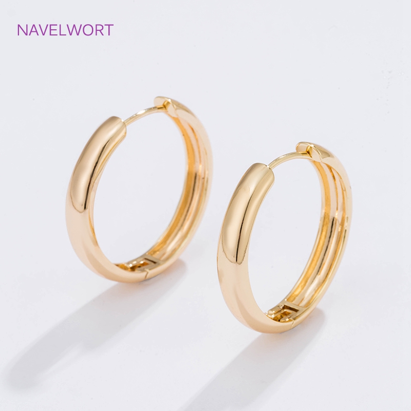 6가지 사이즈의 금도금 원형 후프 귀걸이 여성용 선물, - Jewelry Making Knots 리뷰 및 가격