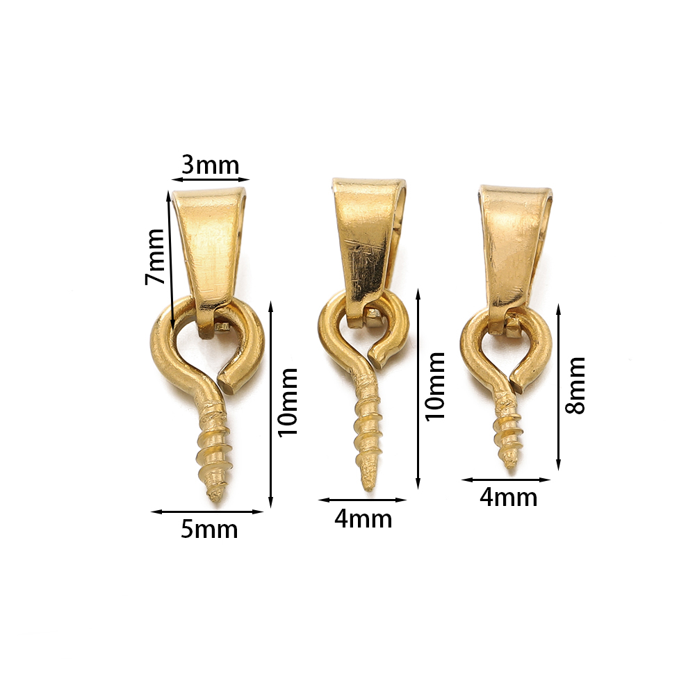 20세트 스테인리스 스틸 베일 클래스프, 스크류 아이  - Jewelry Making Pins 리뷰 및 가격