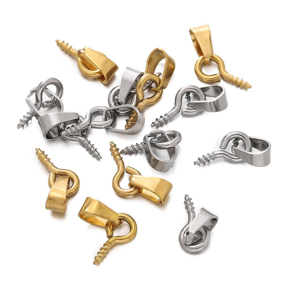 20세트 스테인리스 스틸 베일 클래스프, 스크류 아이  - Jewelry Making Pins 리뷰 및 가격