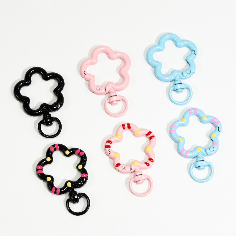 5pcs 꽃 금속 랍스터 클로 걸쇠 회전 매는 밧줄 트 - Jewelry Making A Ring 리뷰 및 가격