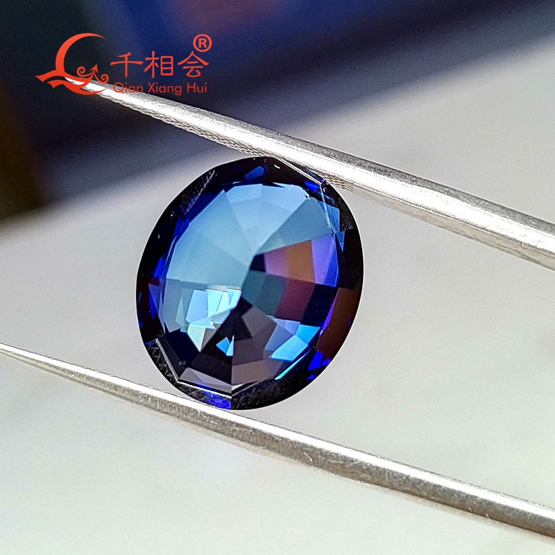 랩 그로운 라이트 블루 사파이어 오벌 쉐입 커런덤 원석 - Jewelry Making Light 리뷰 및 가격