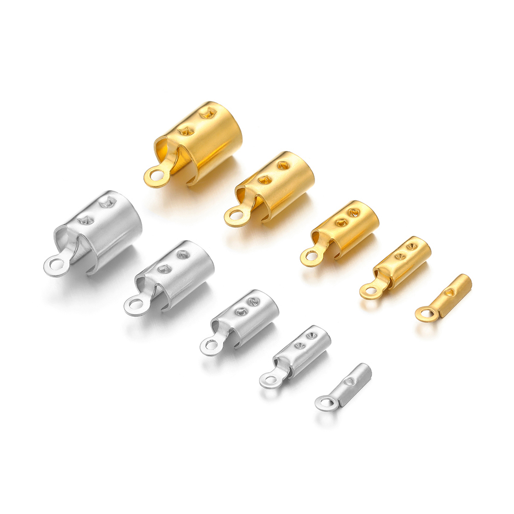50pcs 스테인레스 스틸 고품질 크림프 엔드 비즈 모 - Jewelry Making Pins 리뷰 및 가격