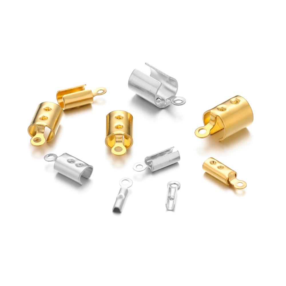 50pcs 스테인레스 스틸 고품질 크림프 엔드 비즈 모 - Jewelry Making Pins 리뷰 및 가격