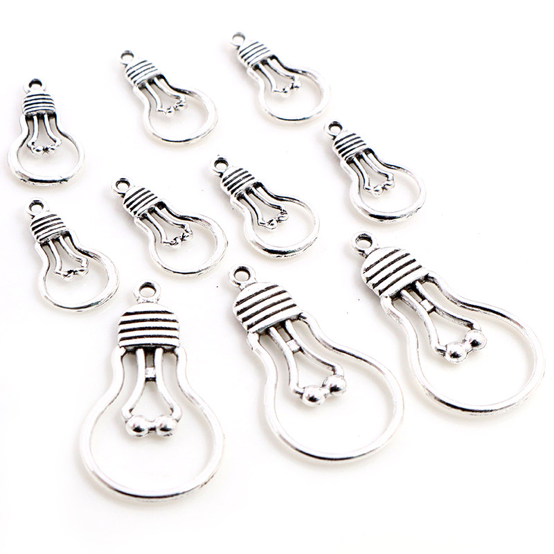 20pcs 전구 매력 펜던트 2 크기 합금 금속 DIY - Jewelry Making Light 리뷰 및 가격