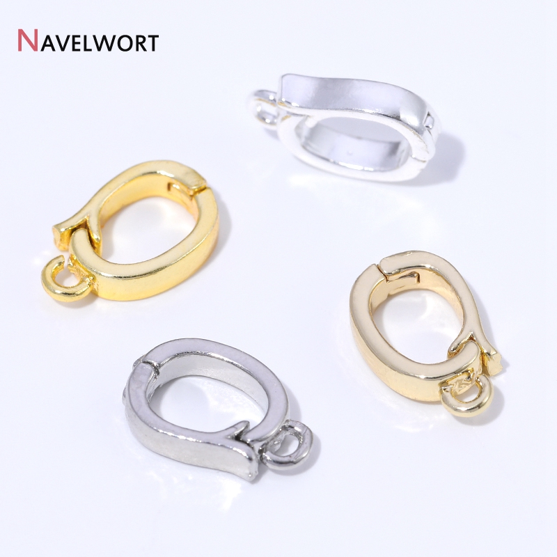 14K/18K 금도금 황동 금속 힌지형 목걸이 장식품, - Jewelry Making Pins 리뷰 및 가격