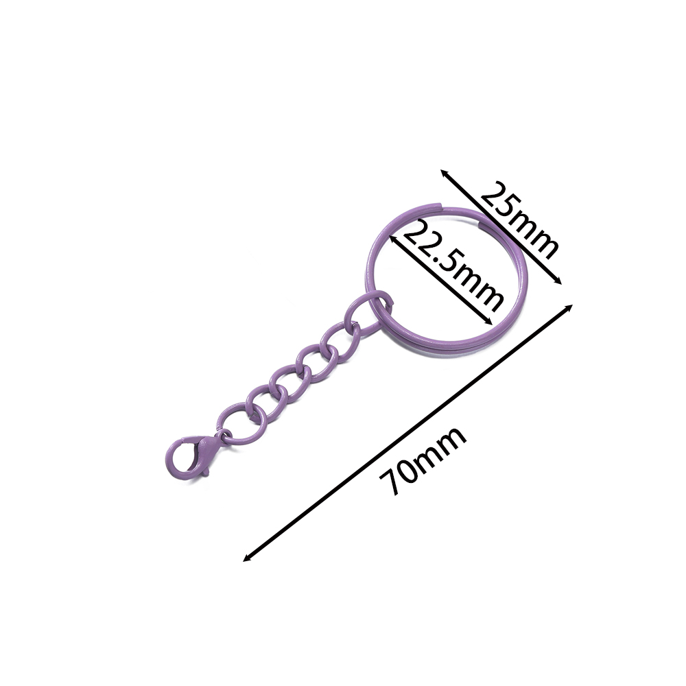 5 개/몫 25mm 컬러 스플릿 링 Keyfob 참 키 - Jewelry Making A Ring 리뷰 및 가격