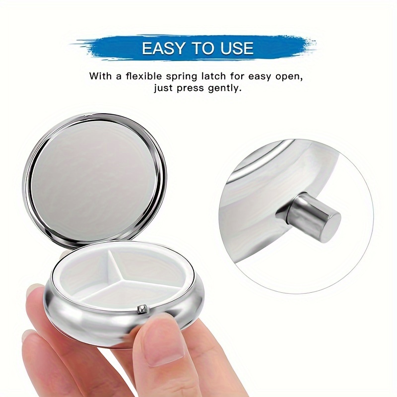 바다거북과 산호 디자인이 있는 3단 약통으로, 작고 휴 - Jewelry Making Place 리뷰 및 가격