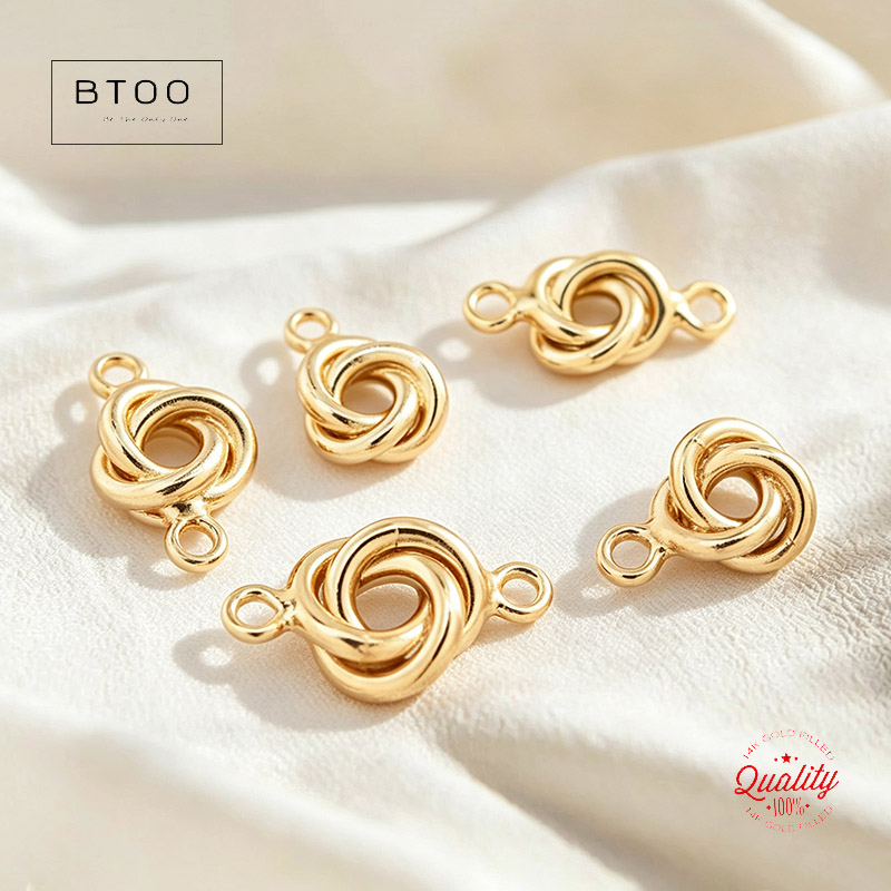 14K 골드필드 러브낫 참 5MM/6MM 골드 펜던트  - Jewelry Making Knots 리뷰 및 가격