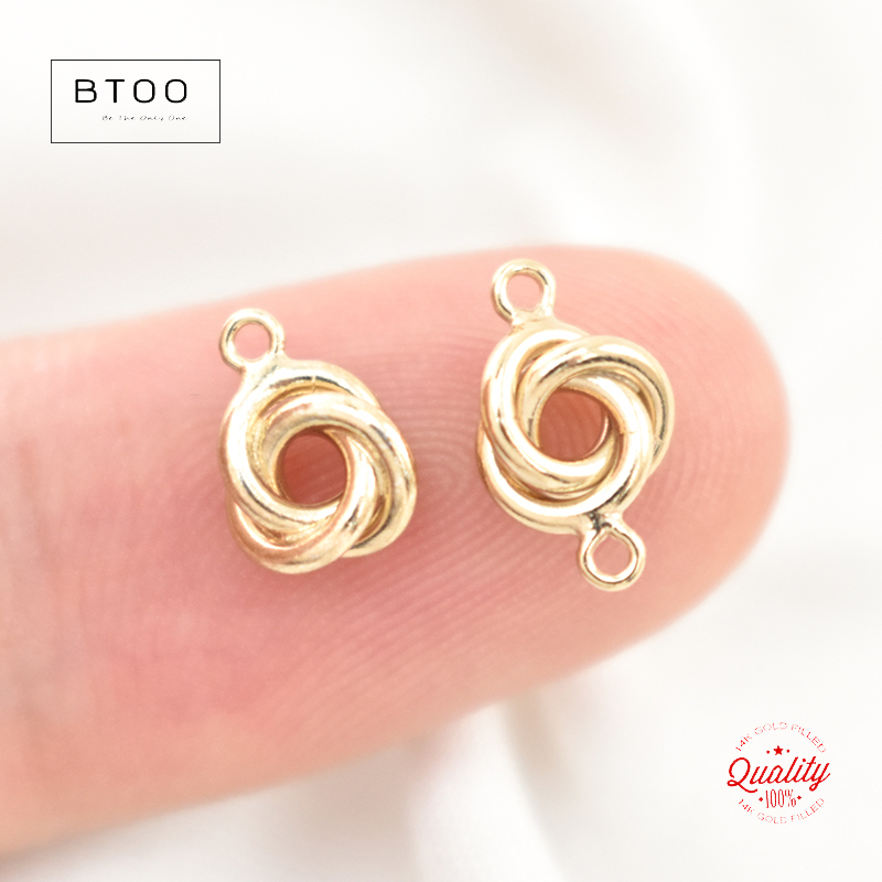 14K 골드필드 러브낫 참 5MM/6MM 골드 펜던트  - Jewelry Making Knots 리뷰 및 가격