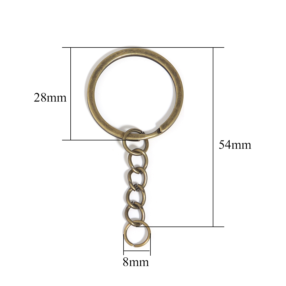 5/20세트/로트 금속 키링 열쇠고리 원형 분할 키링  - Jewelry Making A Ring 리뷰 및 가격