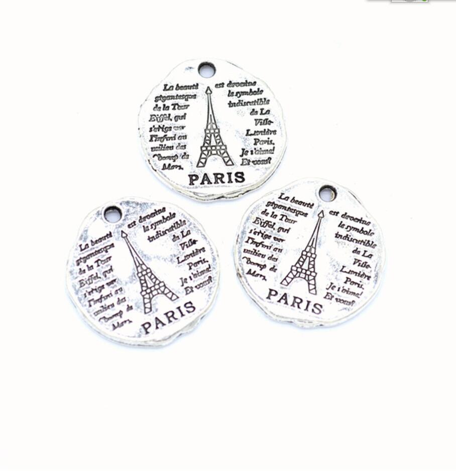 5pcs 참스 파리 에펠 탑 라운드 20*19mm 티베 - Jewelry Making Paris 리뷰 및 가격