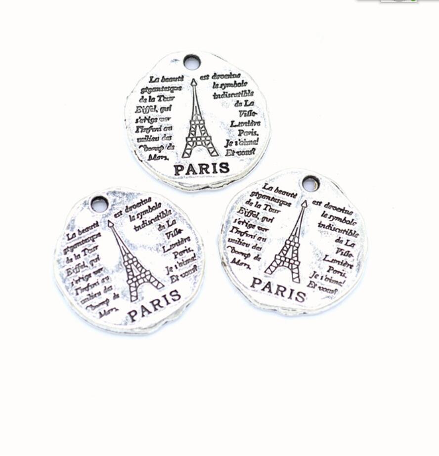 5pcs 참스 파리 에펠 탑 라운드 20*19mm 티베 - Jewelry Making Paris 리뷰 및 가격