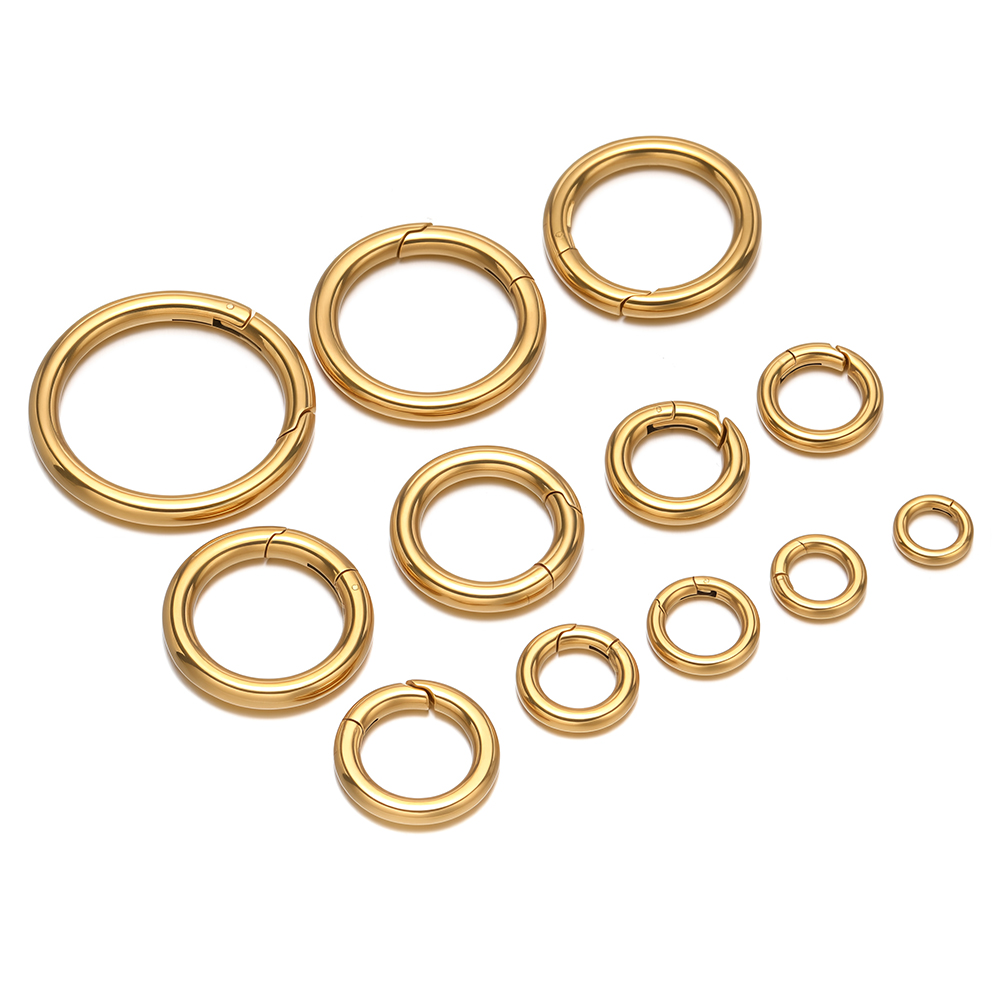 2개/세트 원형 스프링 클립 스테인리스 스틸 금도금 키 - Jewelry Making Kit For Adults 리뷰 및 가격