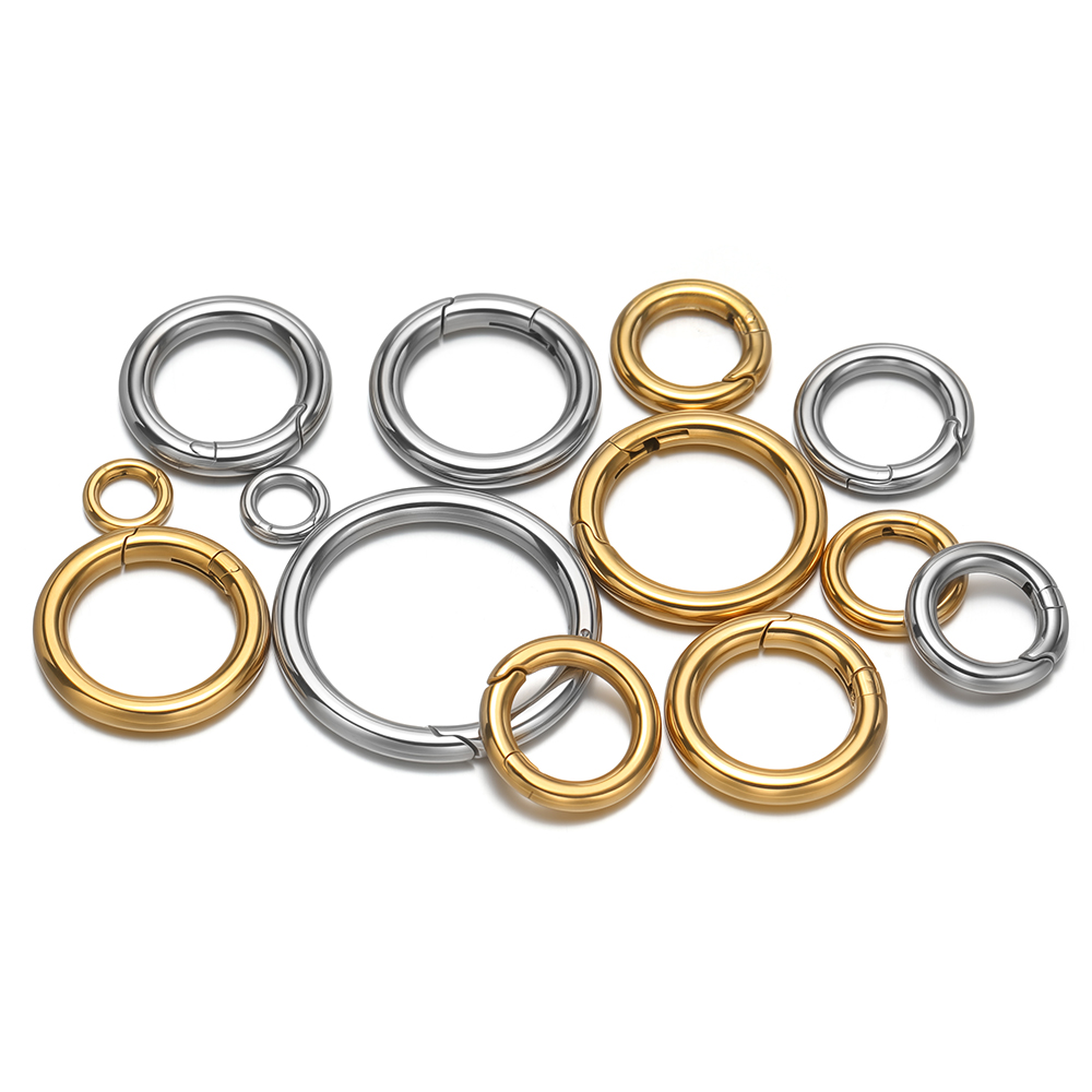 2개/세트 원형 스프링 클립 스테인리스 스틸 금도금 키 - Jewelry Making Kit For Adults 리뷰 및 가격